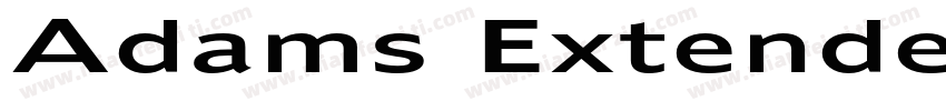 Adams Extended Italic字体转换